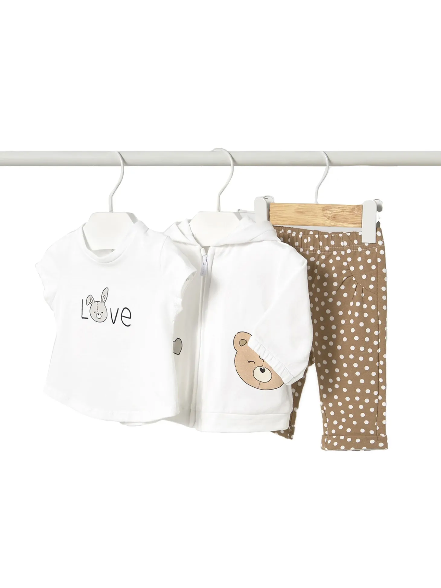 Completo felpa, t-shirt e patalone fantasia