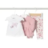 Completo giacca, t-shirt e leggings rosa