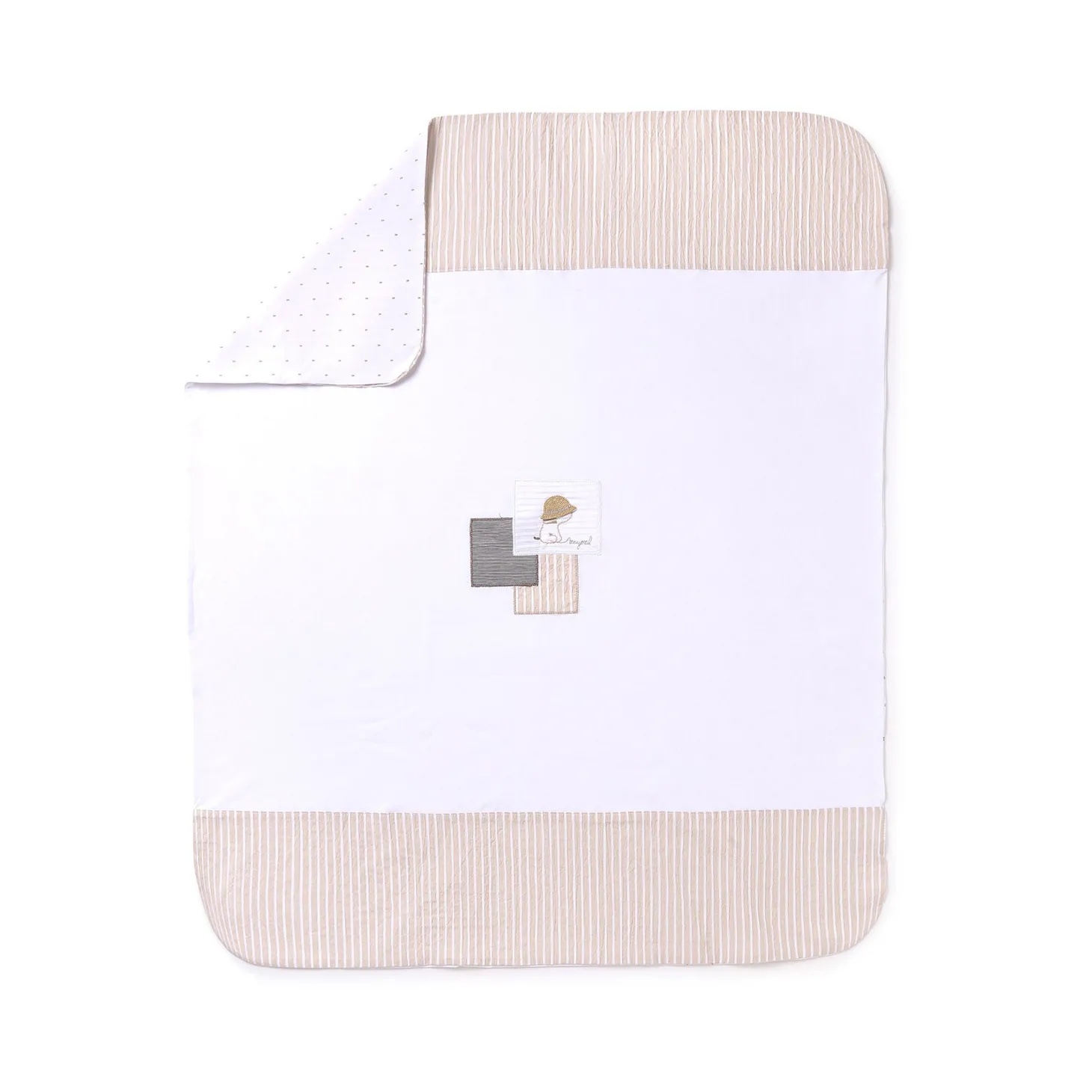 Copertina in cotone beige