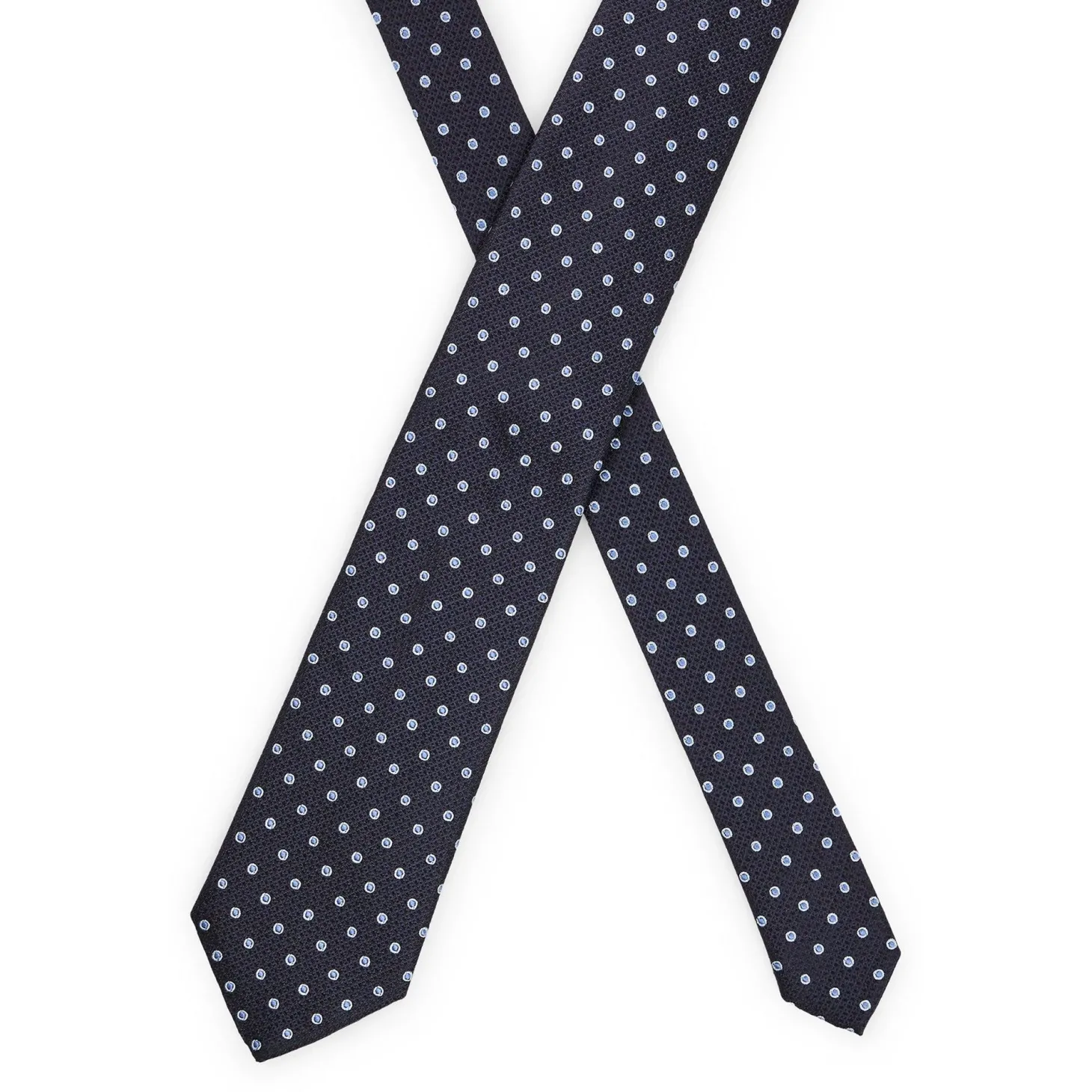 Cravatta in seta motivo jacquard 7,5cm