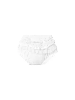 Culotte con volant bianco