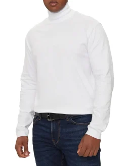 Dolcevita a collo alto bianco