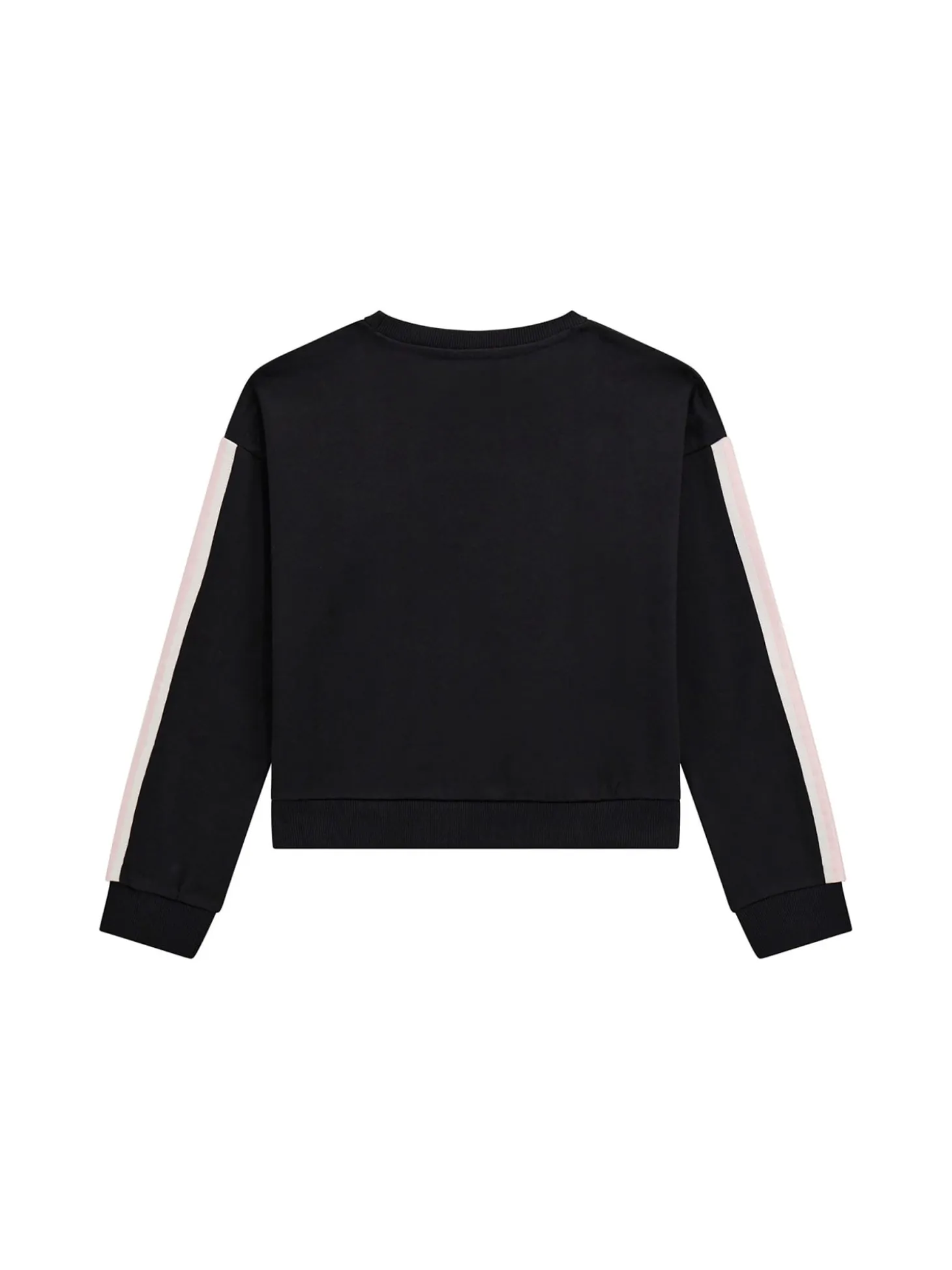 Felpa active con logo in paillettes nero