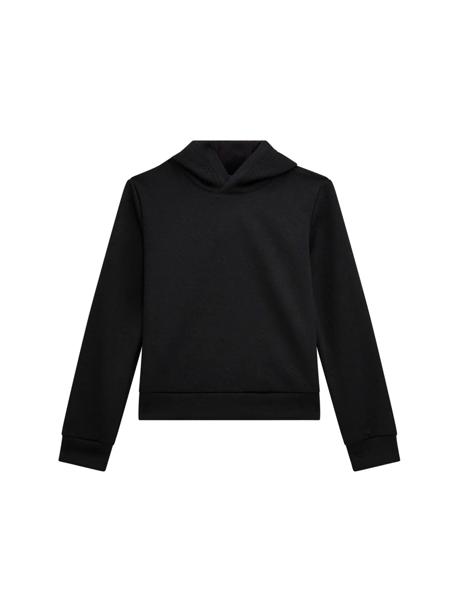 Felpa con cappuccio active logo nero