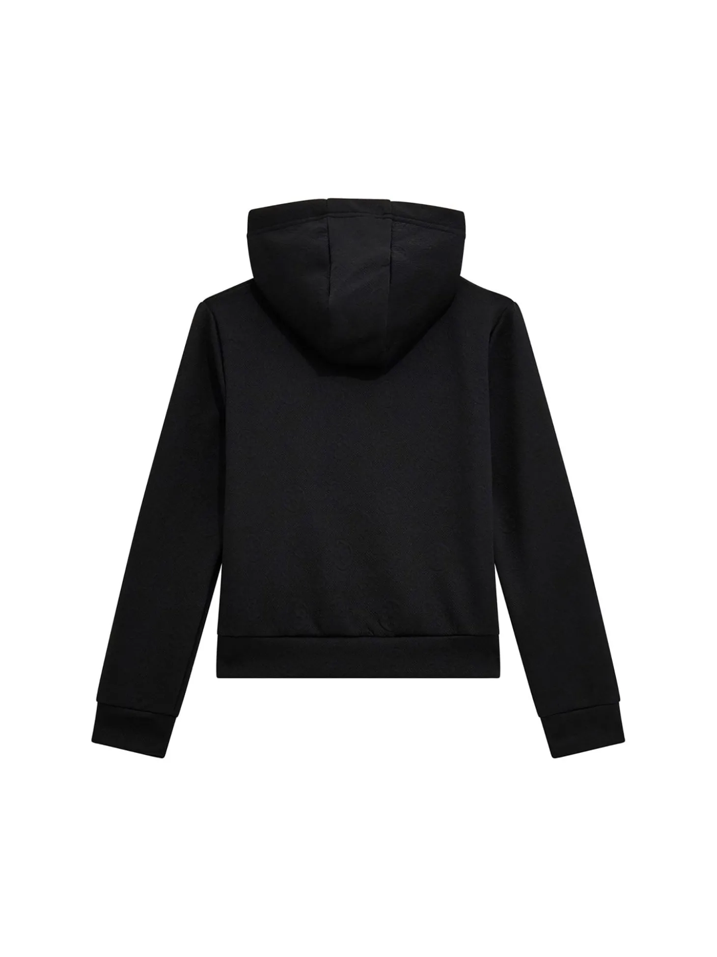 Felpa con cappuccio active logo nero