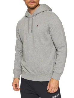 Felpa con cappuccio balis hood grigio medio