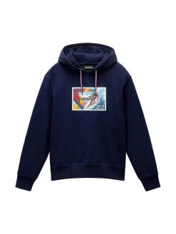 Felpa con cappuccio b-portaleth blu