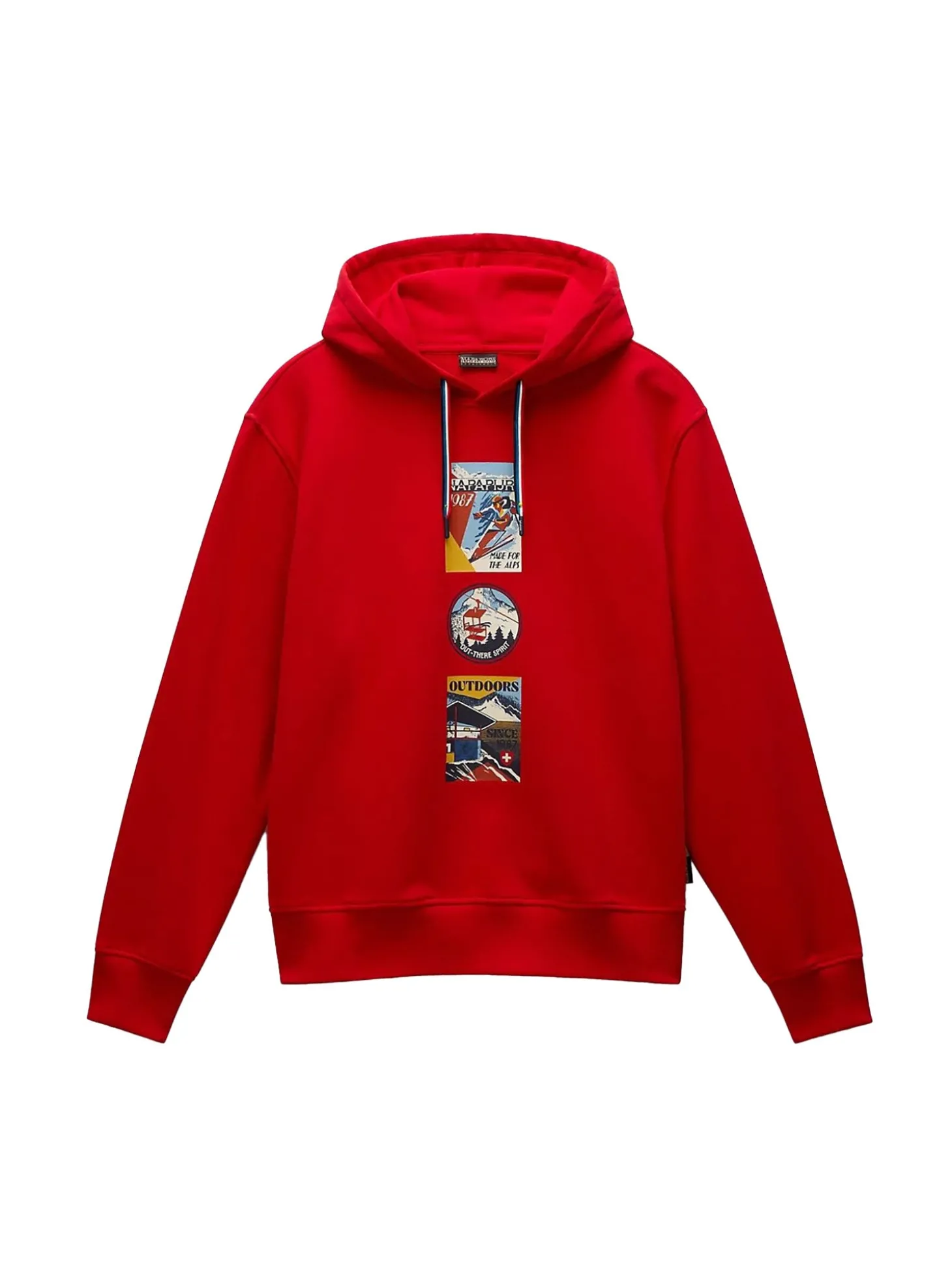 Felpa con cappuccio b-portaleth rosso