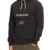 Felpa con cappuccio burgee wint 3 nero
