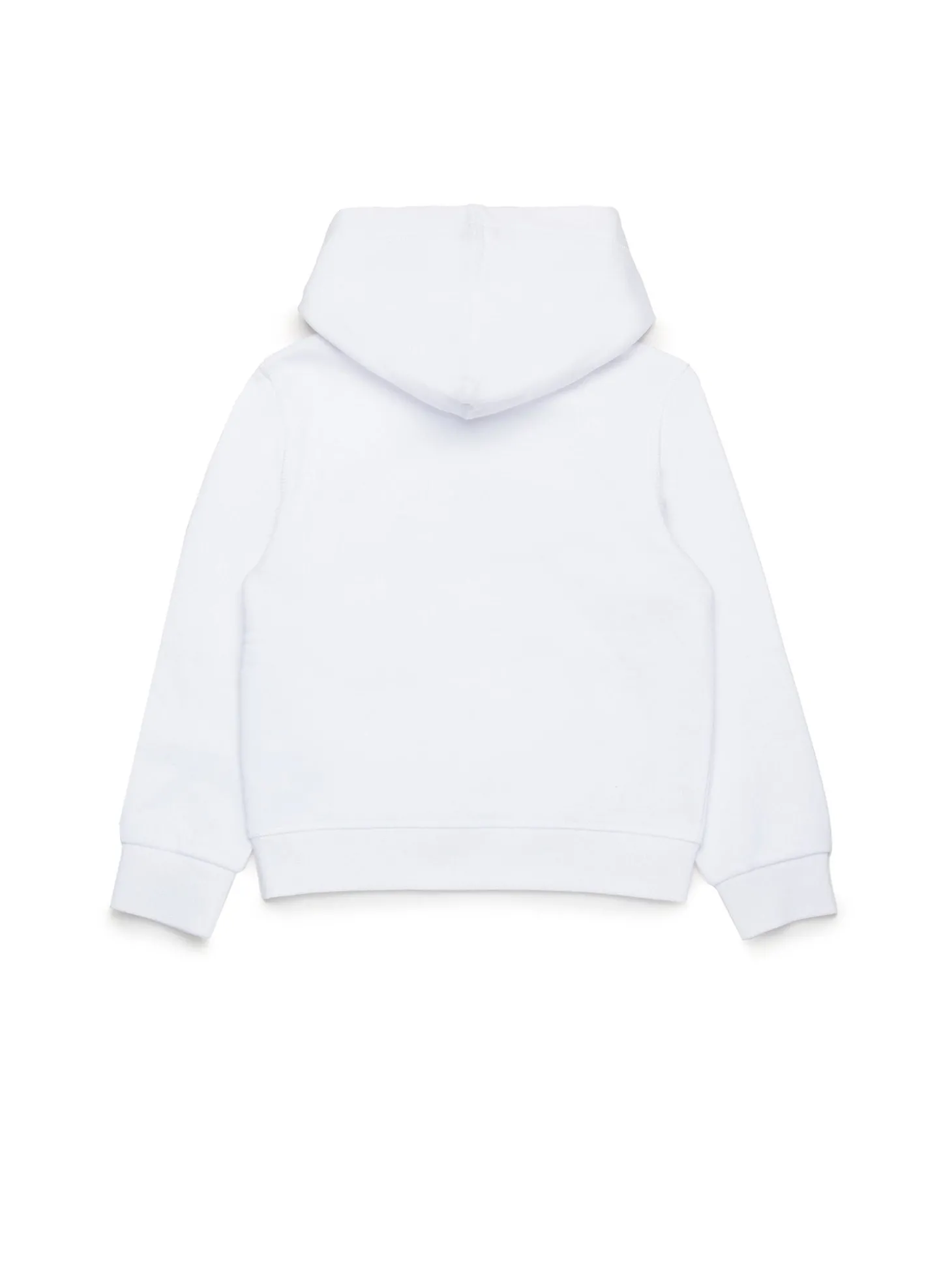 Felpa con cappuccio con logo frontale bianco