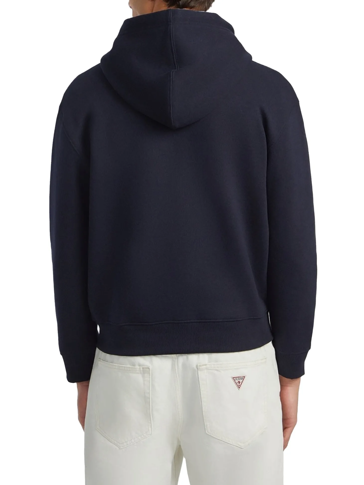 Felpa con cappuccio e zip American Tradition blu