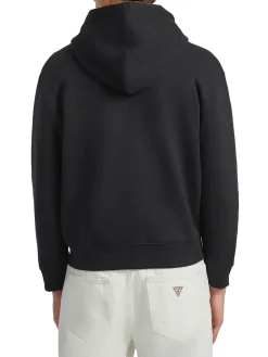 Felpa con cappuccio e zip American Tradition nero