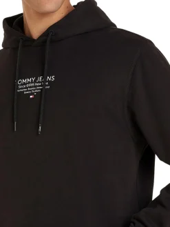 Felpa con cappuccio TJM essential graphic nero
