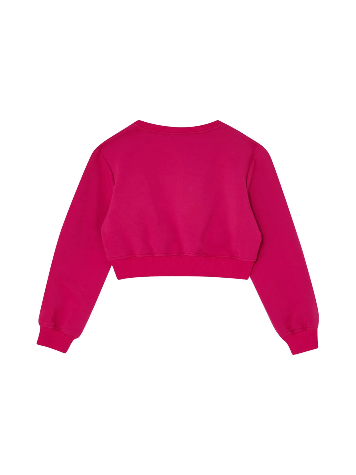 Felpa con logo ricamato fucsia