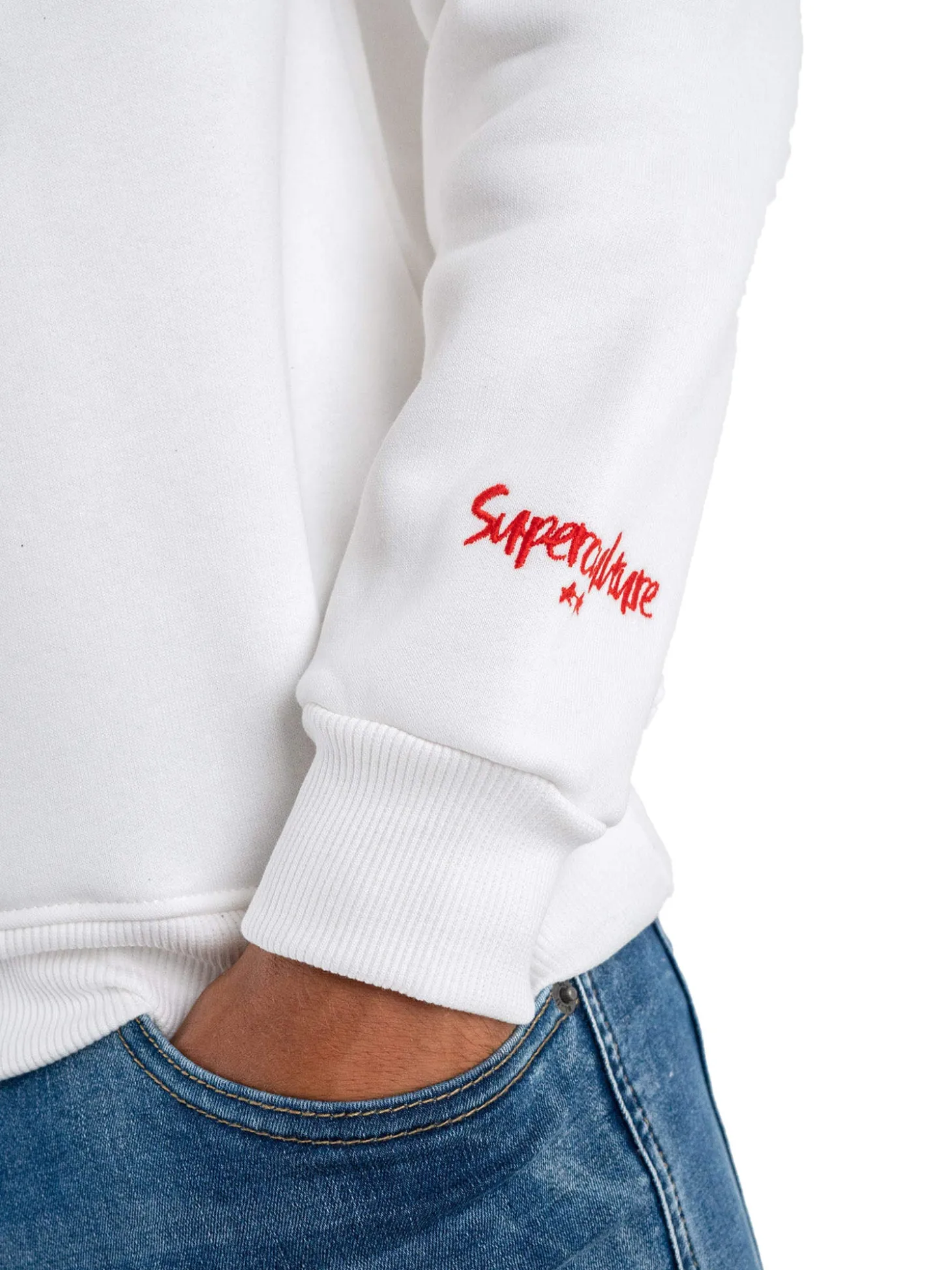 Felpa girocollo Bomber Today bianco