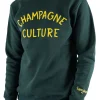 Felpa girocollo Champagne Culture verdone