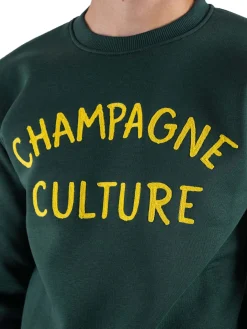 Felpa girocollo Champagne Culture verdone