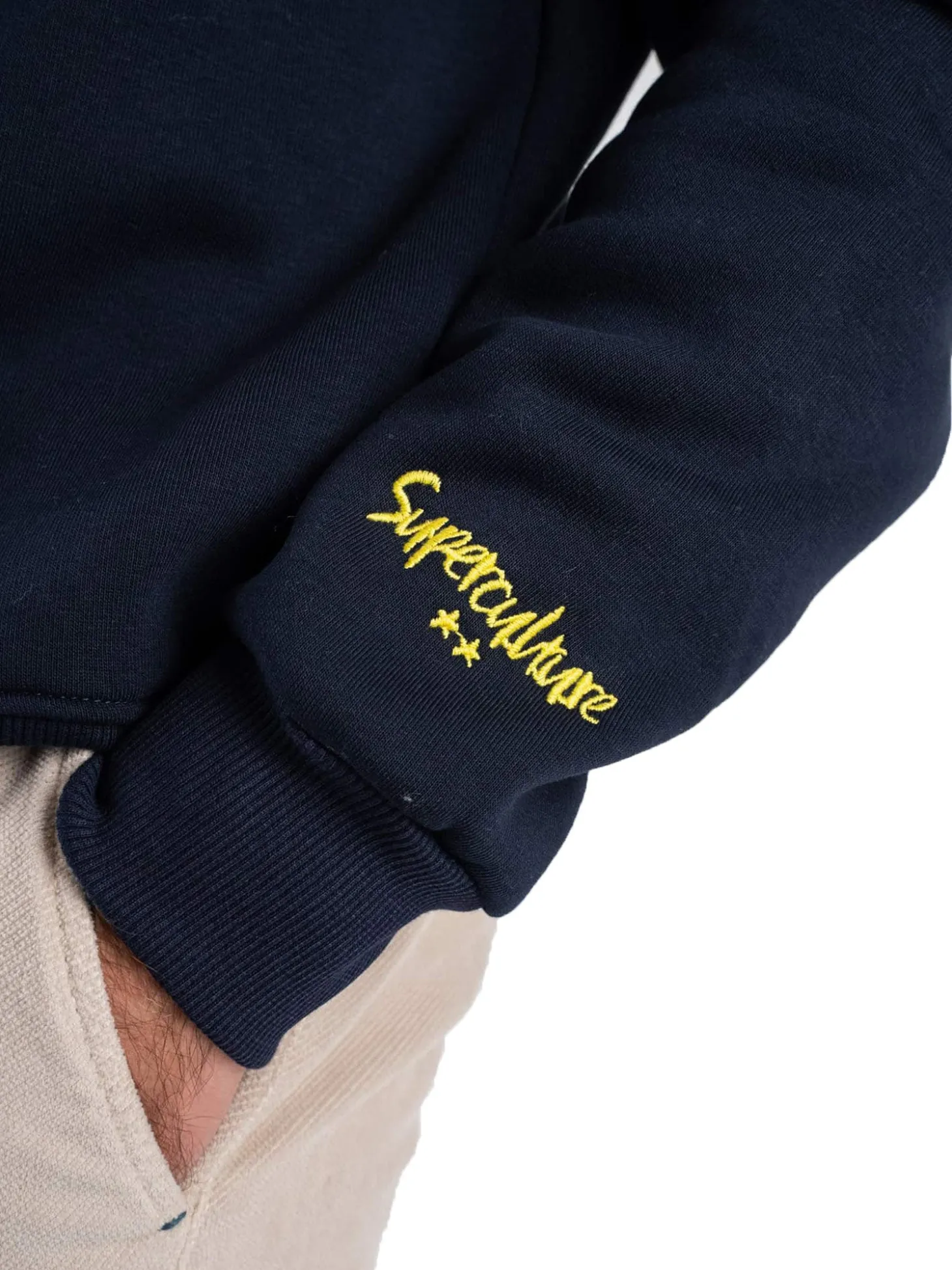 Felpa girocollo Champagne Culture blu