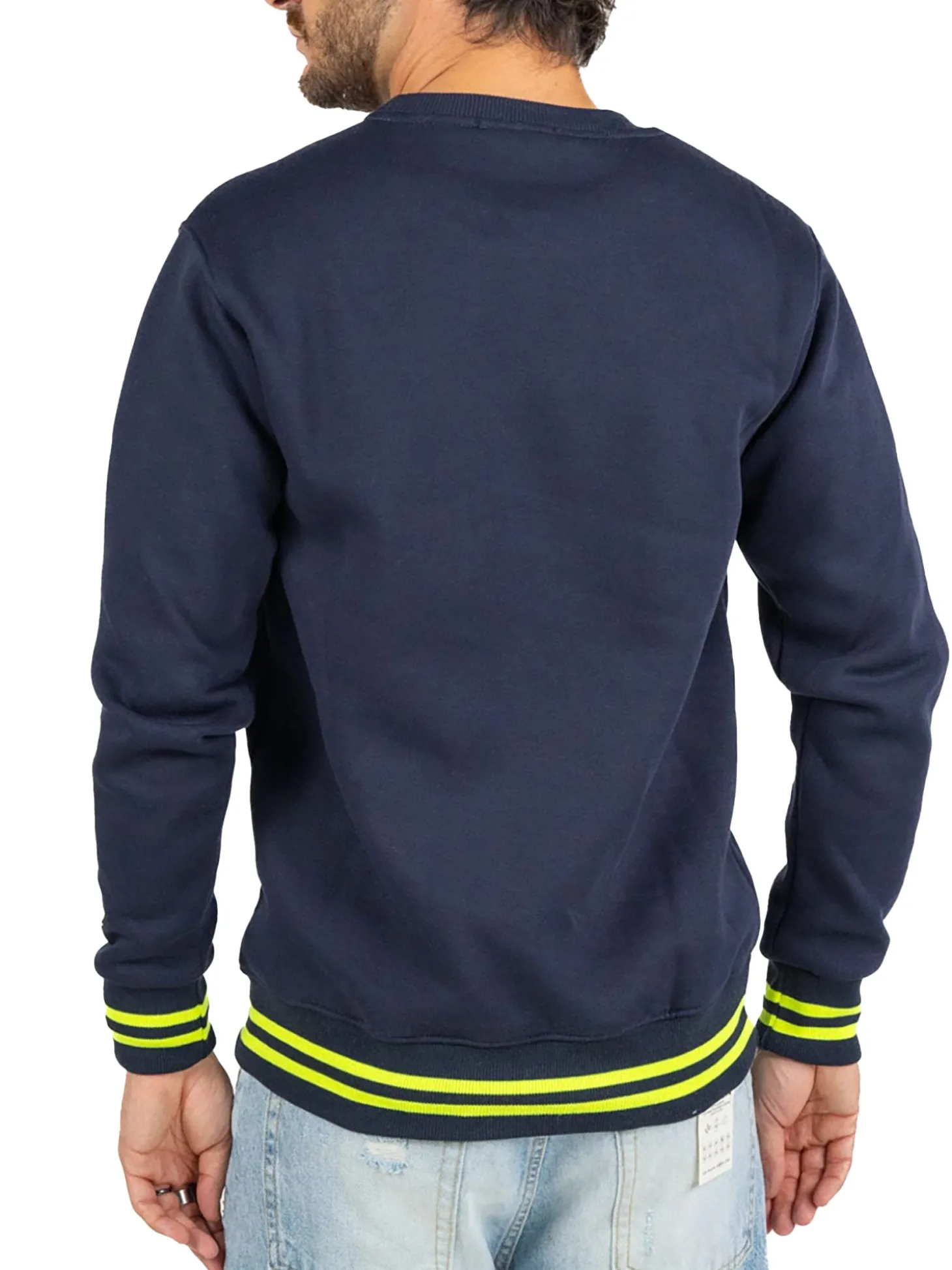Felpa girocollo Courmayeur blu