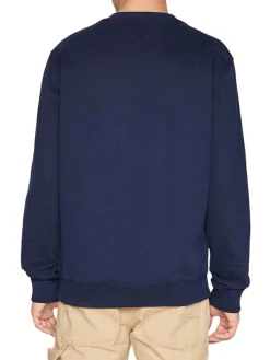 Felpa girocollo TJM essential graphic blu