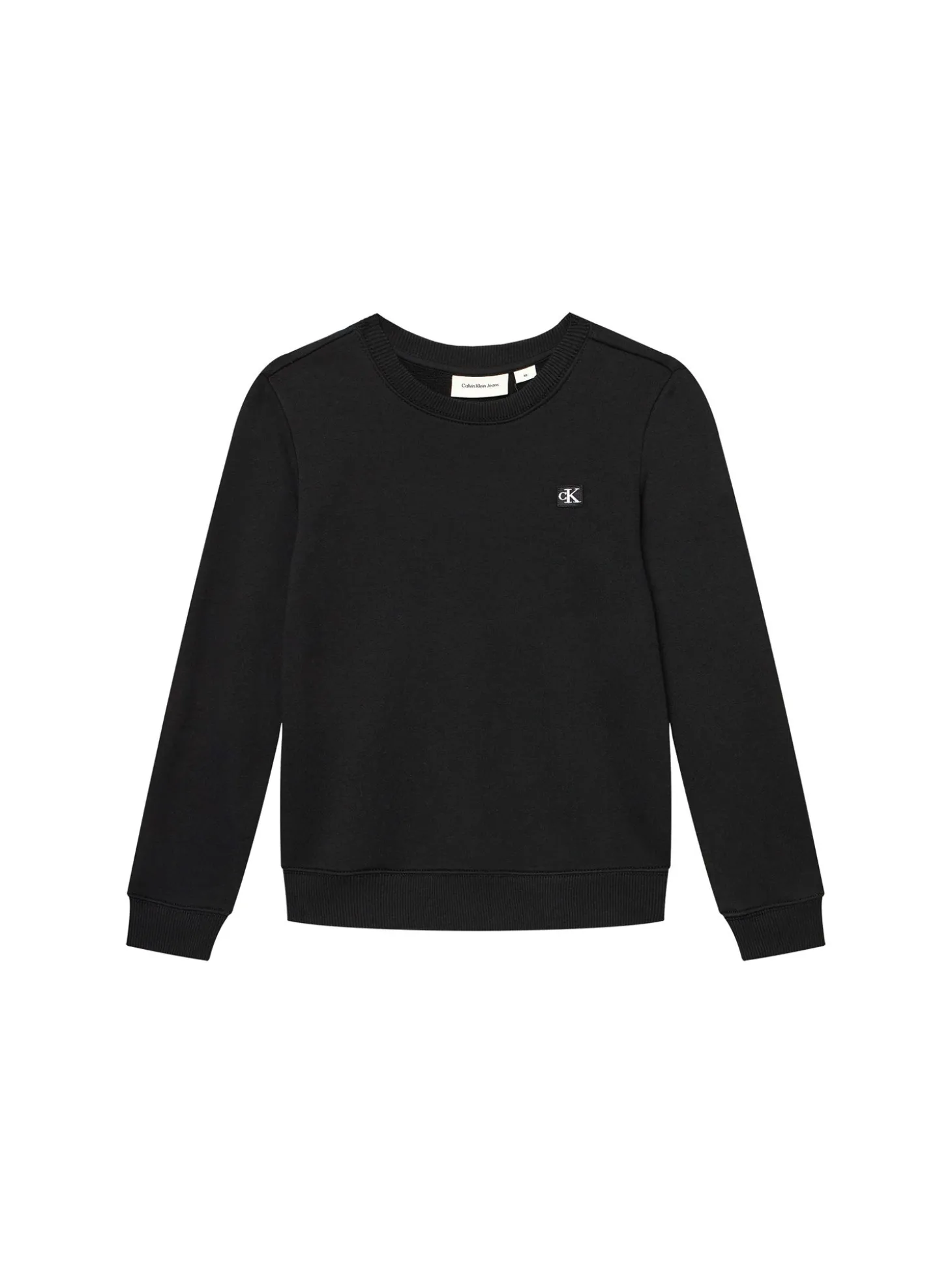 Felpa kids mini logo monogram badge nero