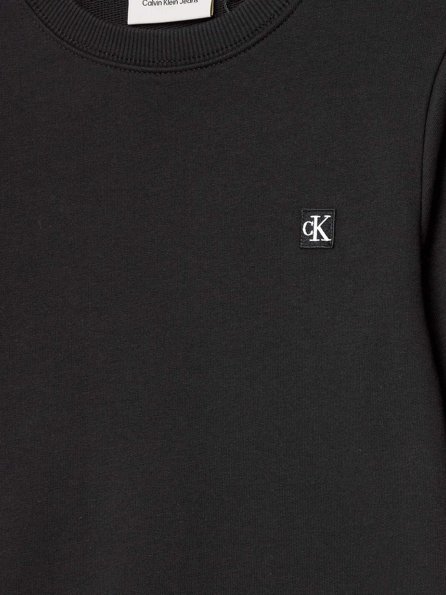 Felpa kids mini logo monogram badge nero
