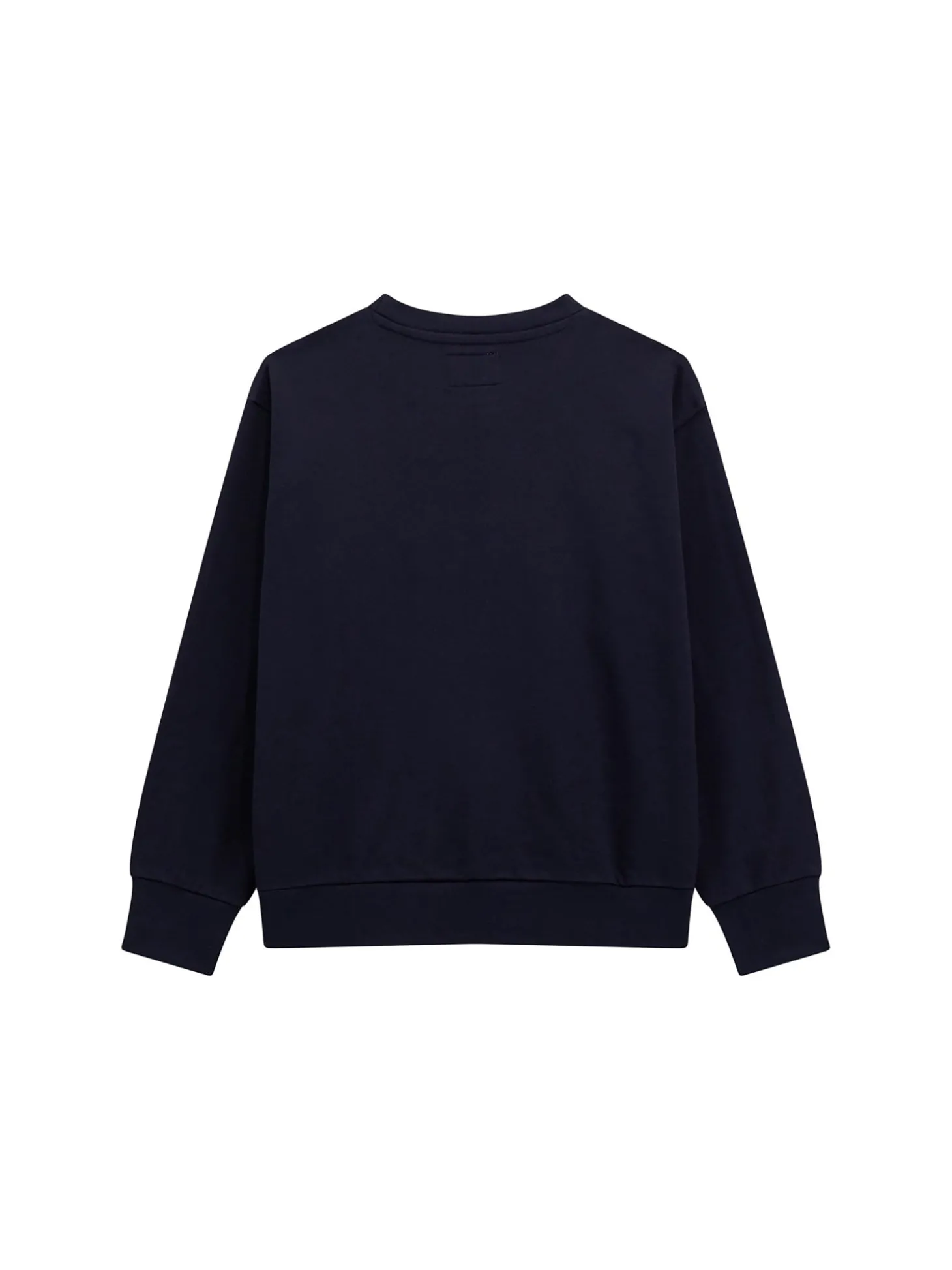 Felpa over con ricamo teddy blu