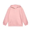 Felpa oversize con cappuccio e stampa teddy rosa