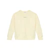 Felpa teen con stampa grafica posteriore beige