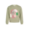 Felpa teen multi graphic verde