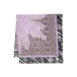 Foulard 120X120 palma nero