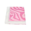 Foulard 120X120 zebra rosa
