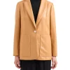 Giacca blazer un bottone terracotta
