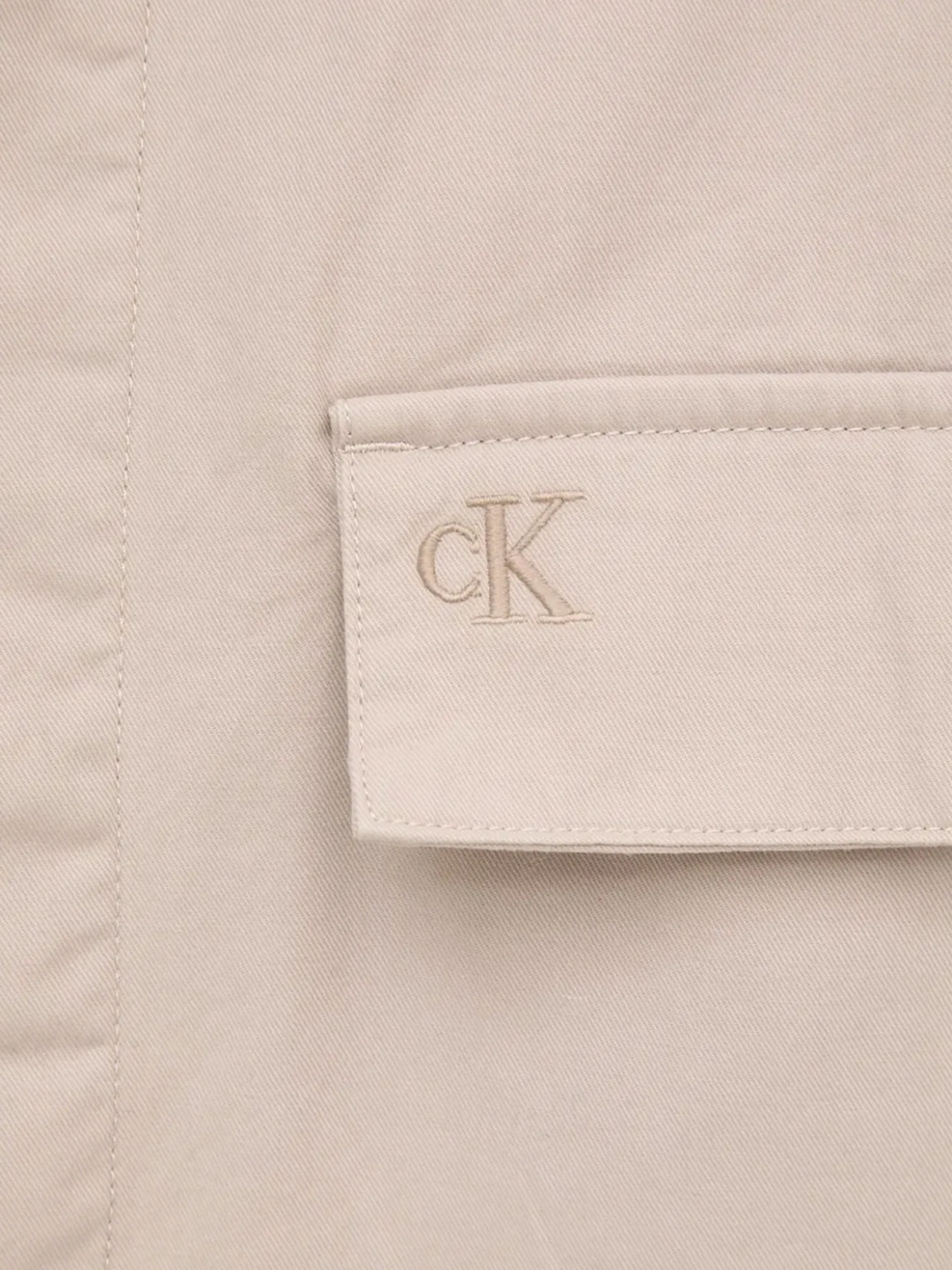 Giacca camicia di cotone taglio relaxed beige