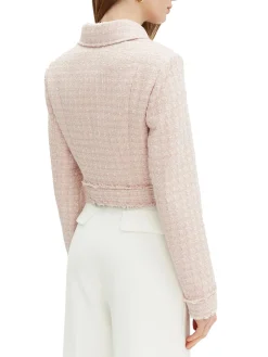 Giacca in tweed Daphnee bianco/rosa