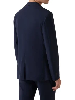 Giacca monopetto 2 bottoni Tyron tessuto tecnico blu