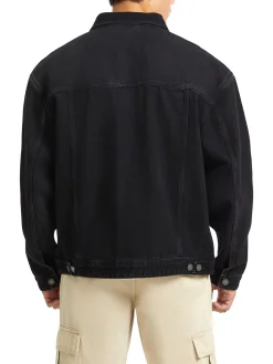 Giacca trucker jeans oversize nero