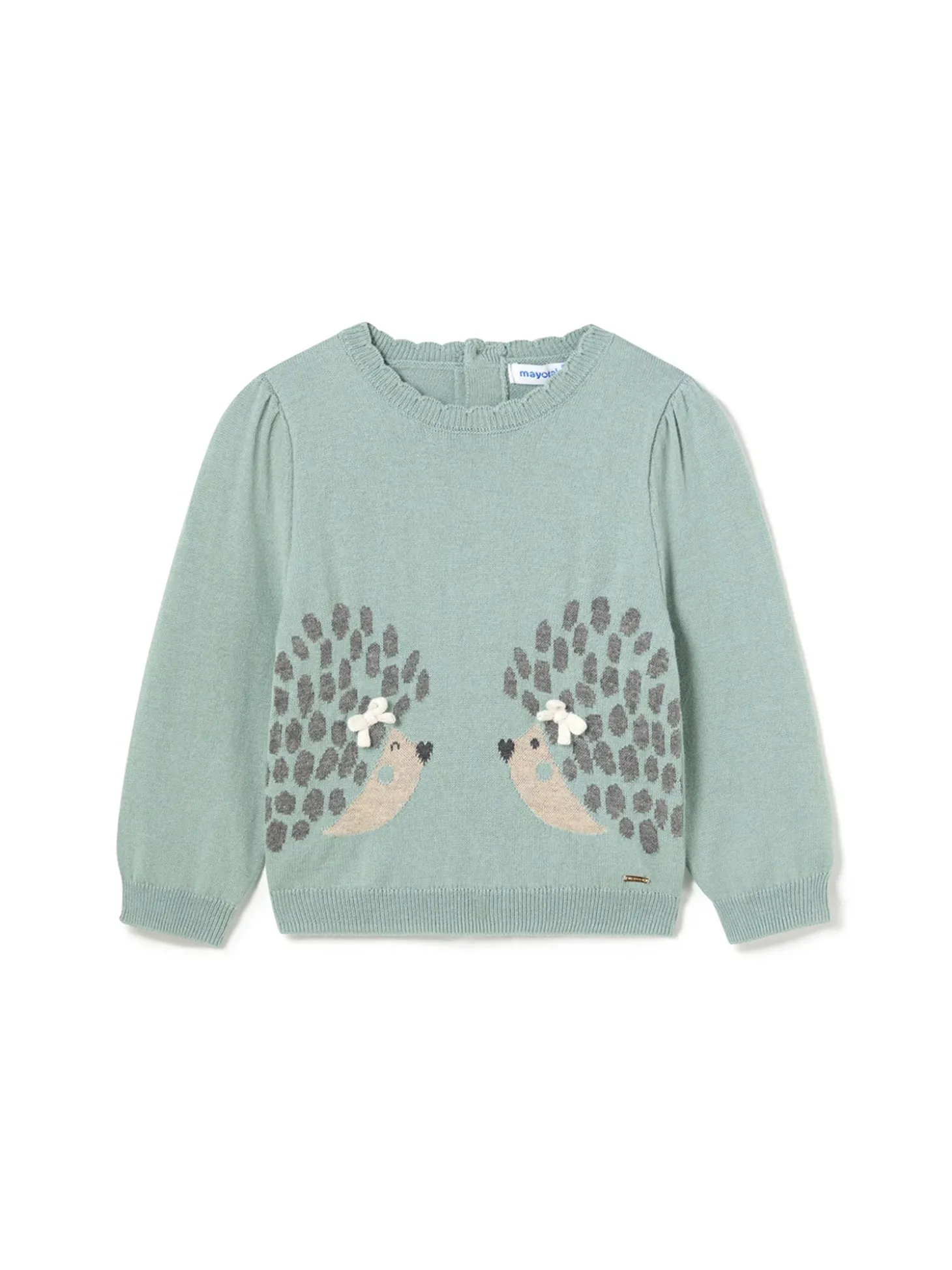 Girocollo jacquard smeraldo
