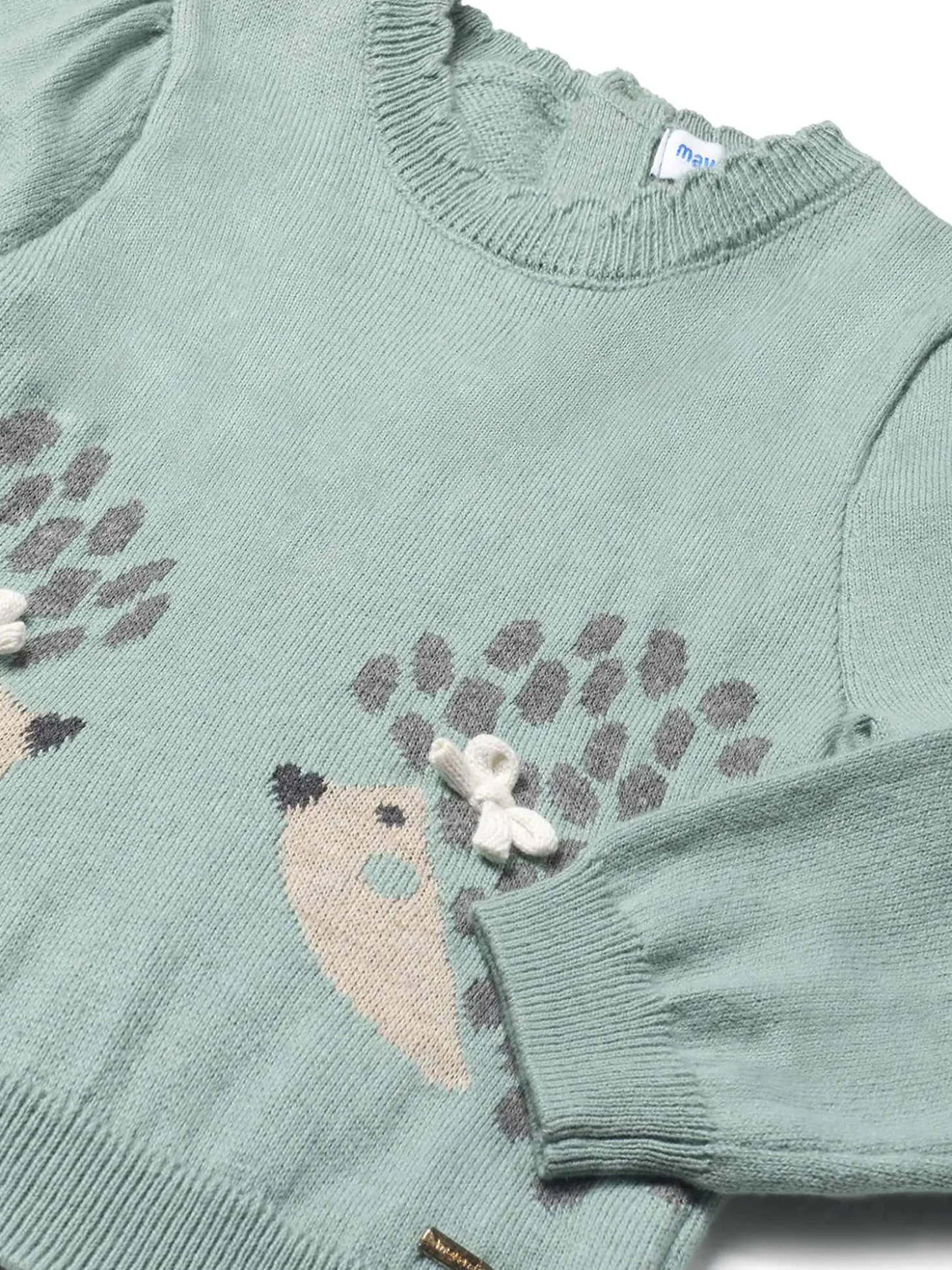 Girocollo jacquard smeraldo