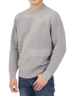 Girocollo manica lunga degrade' beige