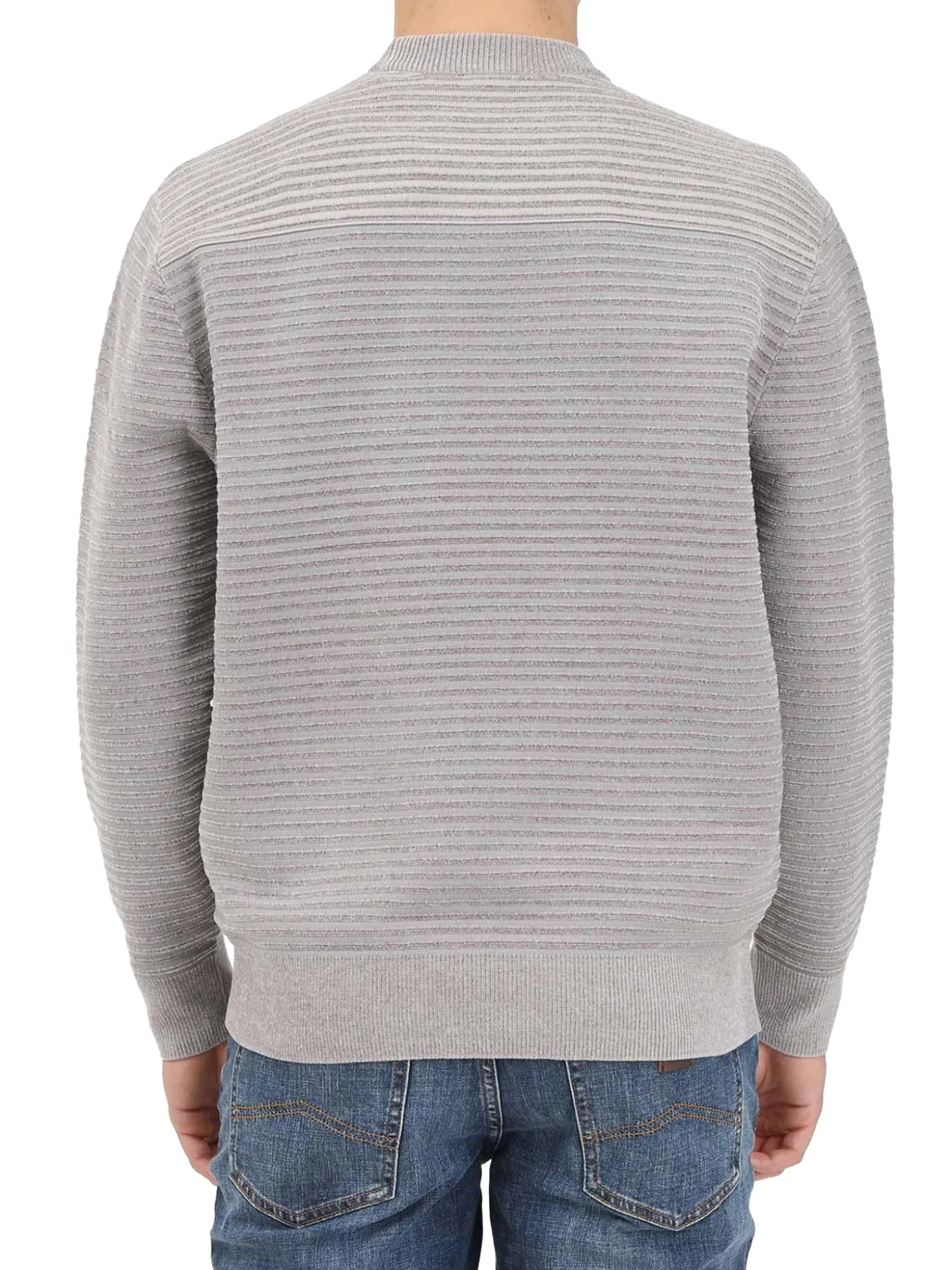Girocollo manica lunga degrade' beige