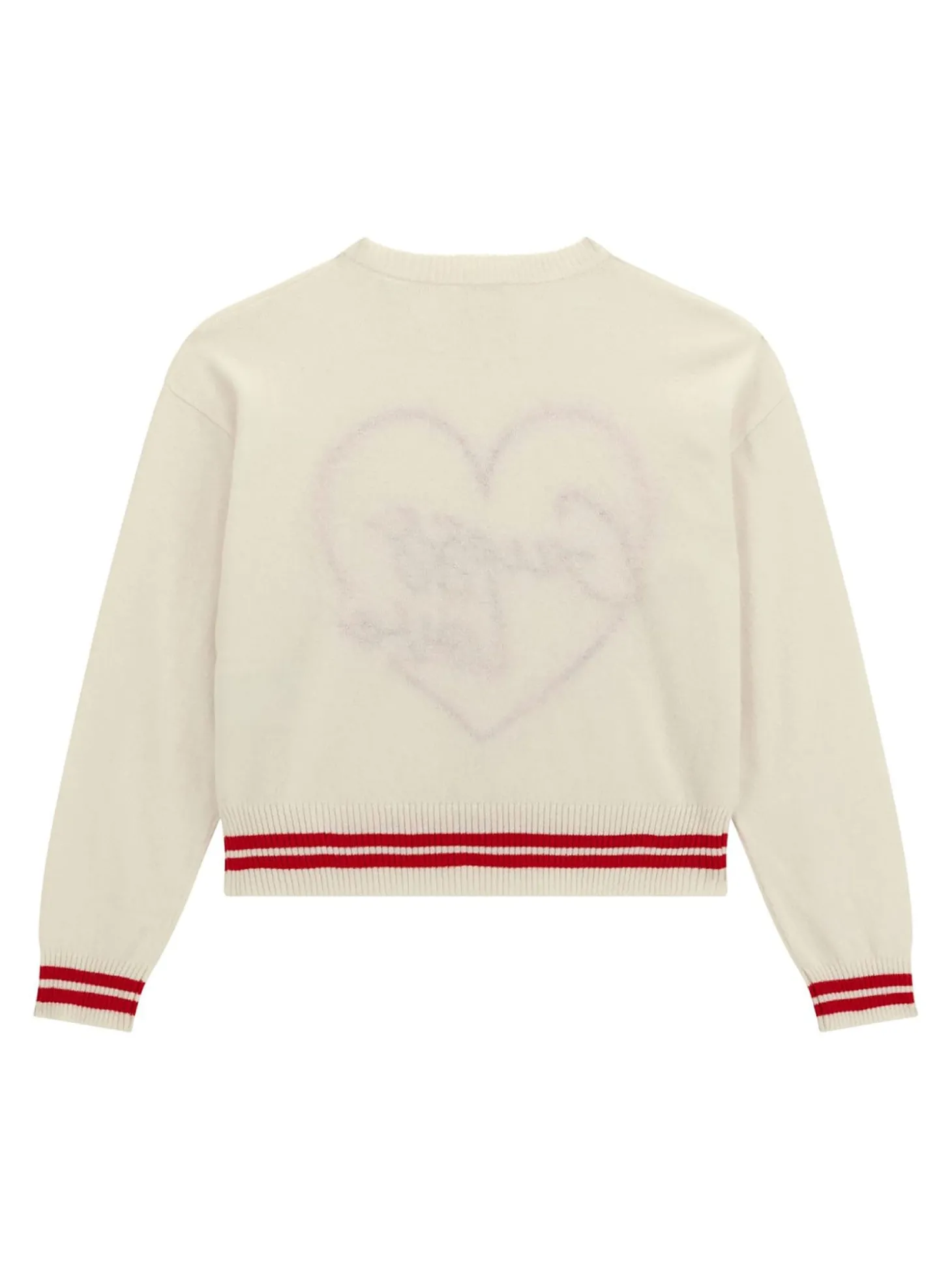 Girocollo manica lunga love bianco