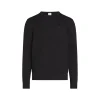 Girocollo manica lunga waffle texture nero