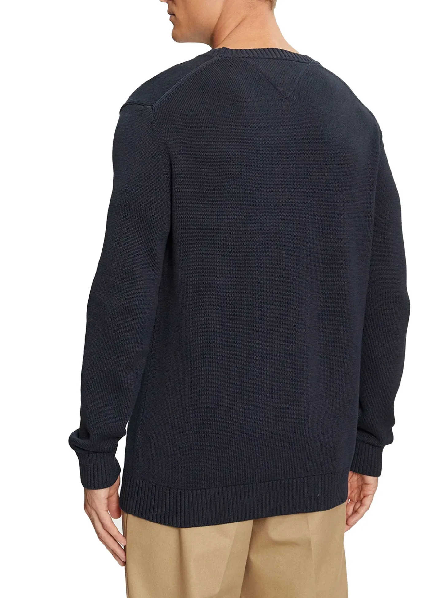 Girocollo slim fit tjm essential blu