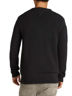 Girocollo slim fit tjm essential nero