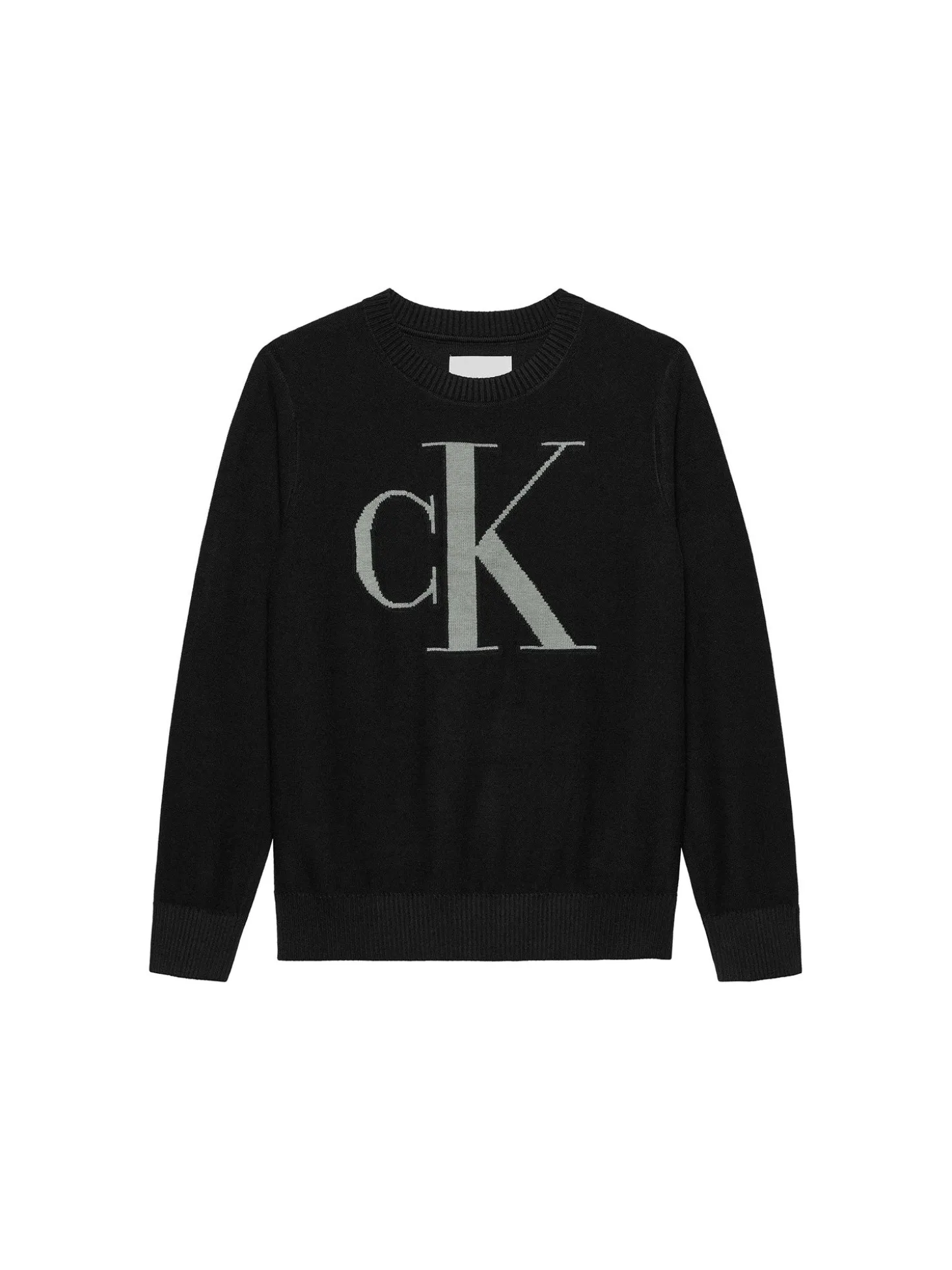Girocollo teen monogram nero