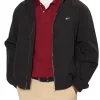 Giubbino con zip tjm essential nero