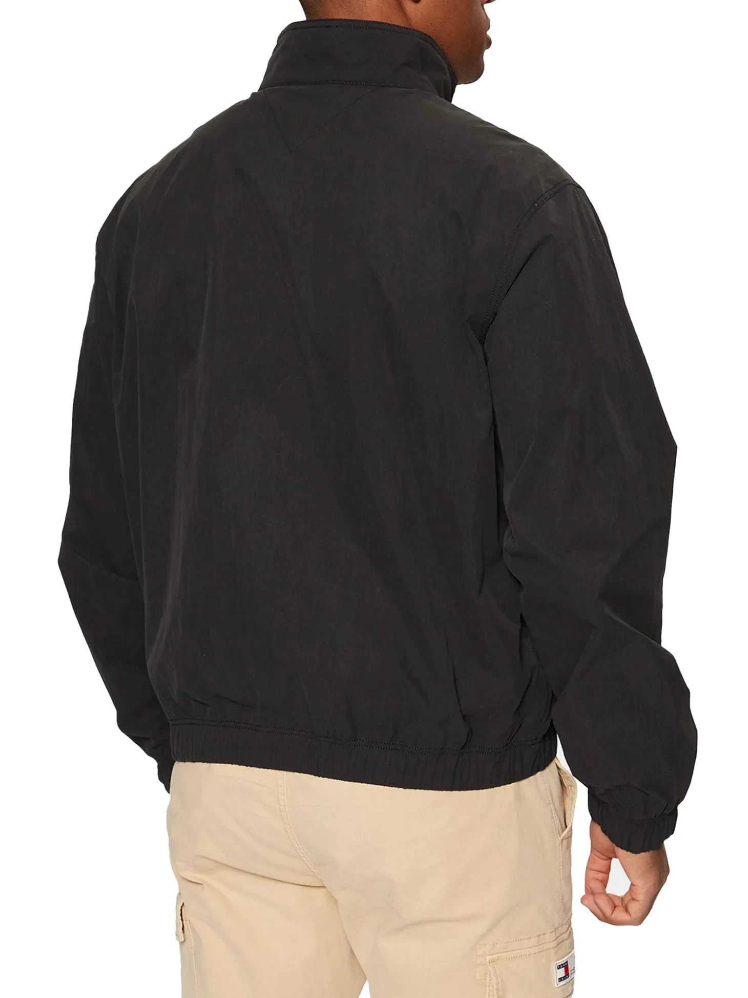 Giubbino con zip tjm essential nero