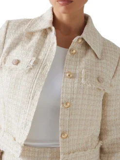 Giubbino cropped Daphnee crema