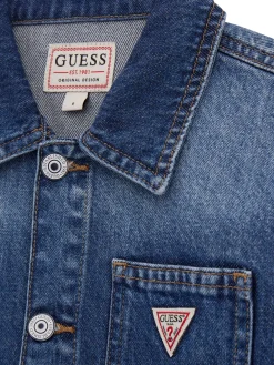 Giubbino di jeans modello oversize denim medio